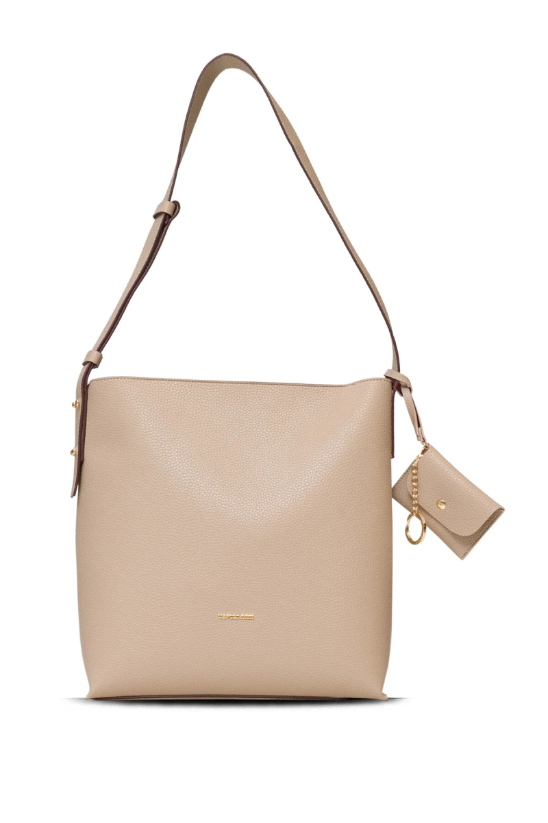 U.S. Polo Assn. Kadın Omuz Çantası Us25545 Bej-Bordo BEJ-BORDO